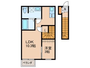 CASA上津の物件間取画像